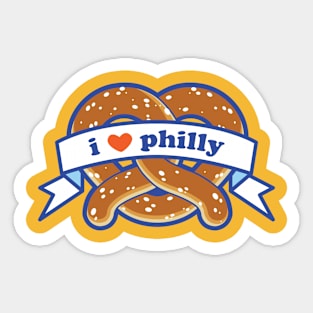 I Heart Philly Pretzel Sticker